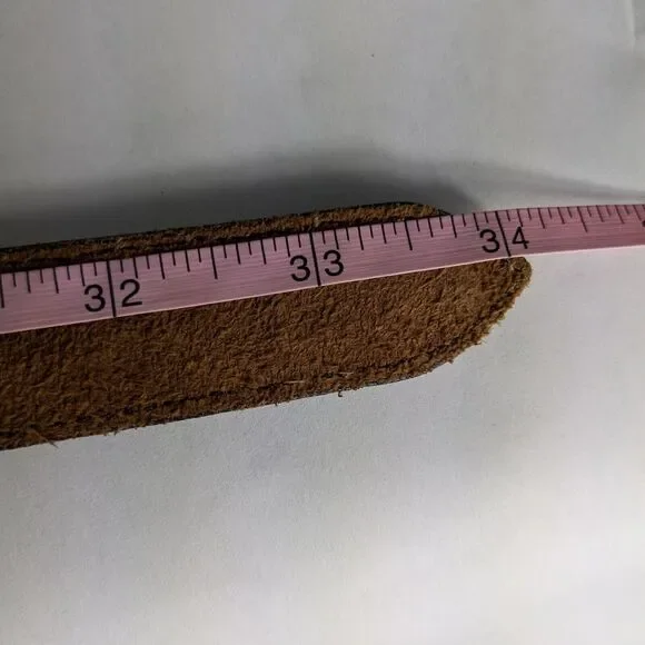 Vintage Zoo Animal Belt Womens 30 Brown Leather Turtle Elephant Tiger Zebra - Picture 11 of 14